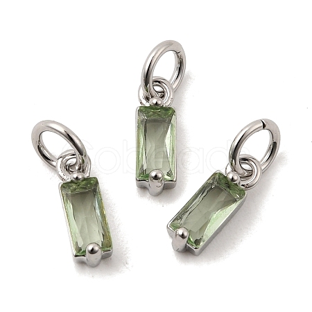 Brass Pave Cubic Zirconia Charms KK-F894-13P-04-1