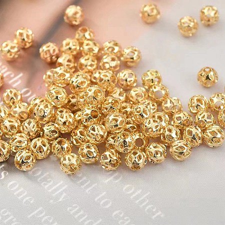 Hollow Brass Beads KK-WH0045-062C-G-1