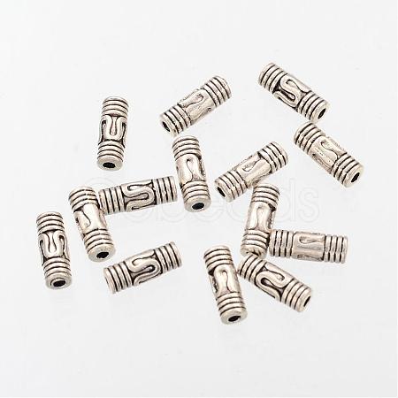 Column Tibetan Silver Tube Beads AB88-1
