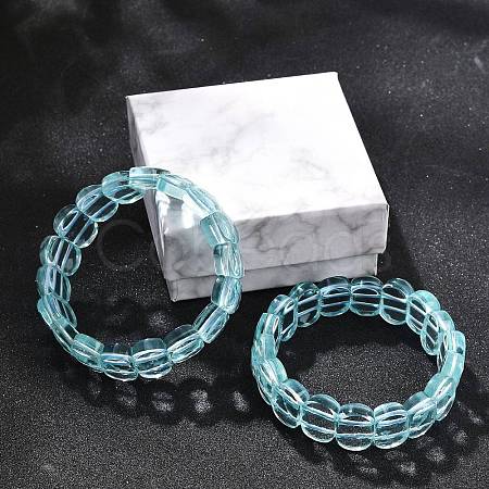 Glass Beads Stretch Bracelets for Women Men BJEW-M049-11D-1