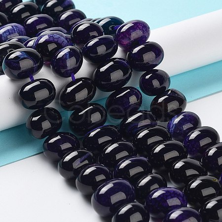 Natural Agate Beads Strands G-G021-03A-03-1