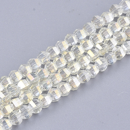 Electroplate Glass Beads Strands EGLA-S176-07B-B05-1
