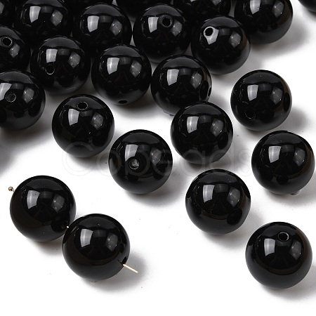 Imitation Jade Acrylic Beads SACR-S188-20mm-01-1