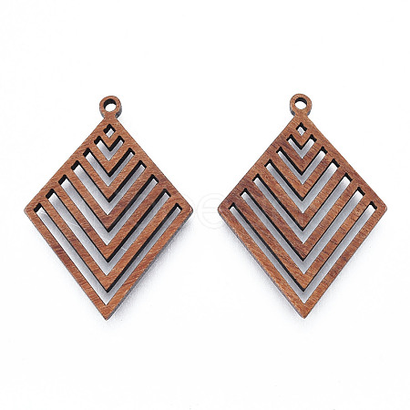 Natural Walnut Wood Pendants X-WOOD-N011-011-1
