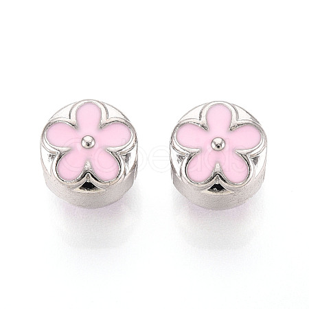 Alloy Enamel European Beads FIND-N011-05P-1