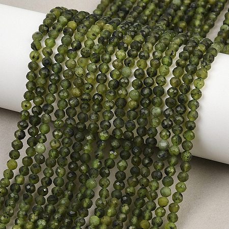 Natural Canadian Jade Beads Strands G-C281-A01-4mm-1