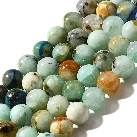 Natural Chrysocolla Beads Strands G-F784-A01-02-1