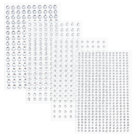 16 Sheets 4 Styles ABS Imitation Pearl Stickers Paper Sheets for Craft DIY-CP0013-56-1