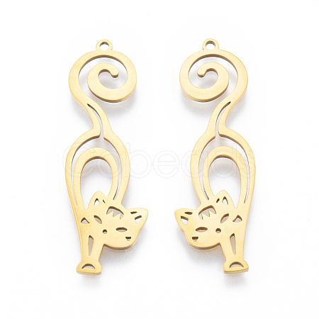 201 Stainless Steel Pendants STAS-N090-LA930-2-1