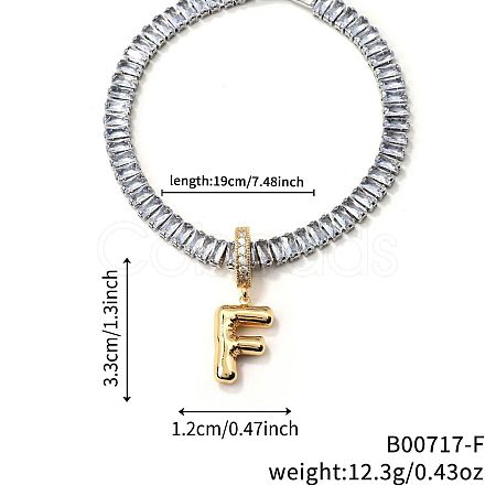 Fashionable Brass Charm Bracelets LI7211-6-1