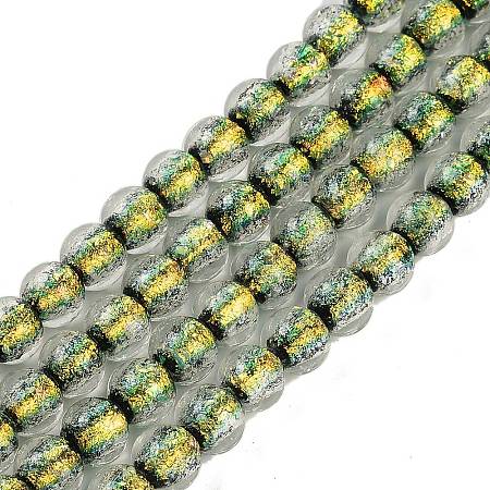 Handmade Foil Lampwork Beads Strands FOIL-K003-06A-11-1