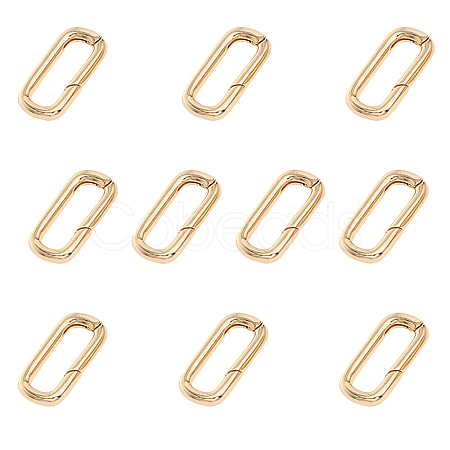 Brass Spring Gate Rings FIND-WH0127-90G-1