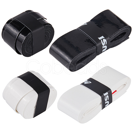 8Pcs 4 Style PU Leather Anti-slip Tennis Racquet Overgrip FIND-CN0001-49-1