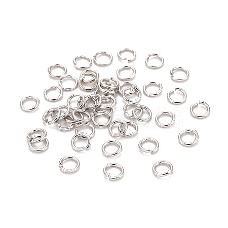 Brass Open Jump Rings KK-M165-6mm-01P-NR-1