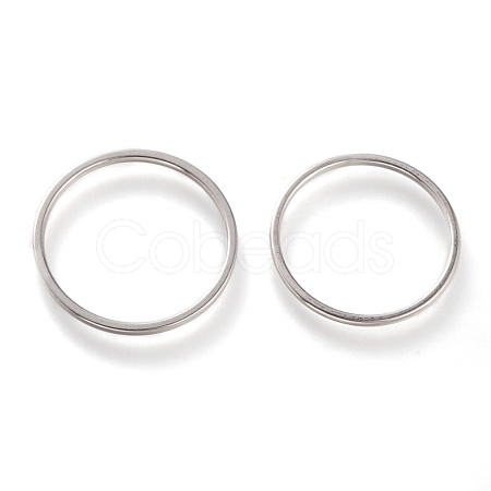 Non-Tarnish 304 Stainless Steel Plain Band Rings RJEW-B0006-7-02P-1