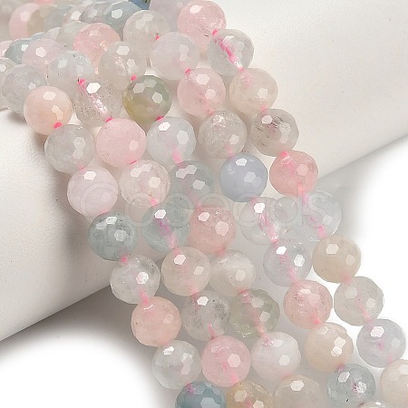 Natural Morganite Beads Strands G-H329-F01-6mm-1