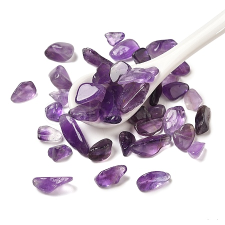 Natural Amethyst Chip Beads G-Q193-02B-1