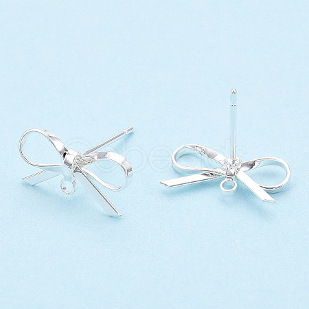 Brass Stud Earring Findings KK-S350-013S-1