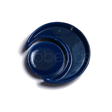 Moon & Flat Round Porcelain Jewelry Plates PW-WG820F0-03-1