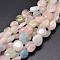 Dyed Natural Morganite Nuggets Beads Strands, Tumbled Stone, 9~12x8~13x5~7mm, Hole: 1mm, about 15.3 inch~15.7 inch