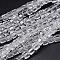 Faceted Cube Transparent Glass Beads Strands, Clear, 5.5x5.5x5.5mm, Hole: 1mm, about 94pcs/strand, 20.4 inch