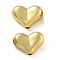 Plating Acrylic Beads, Heart, Golden Plated, 12.5x17x7mm, Hole: 1.9mm