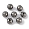 CCB Plastic Round Beads, Gunmetal, 5.5x5mm, Hole: 1.2mm