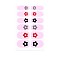 Flower Series Full Cover Nail Decal Stickers, Self Adhesive, Nail Decoration for Women Girls Kids, Pearl Pink, 25.5x10~16.5mm, 12pcs/sheet