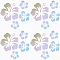 PET Self Adhesive Car Stickers, Waterproof Floral Car Decorative Decals for Car Decoration, Clear AB, 150x150x0.2mm