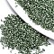 11/0 Grade A Baking Paint Glass Seed Beads, Cylinder, Uniform Seed Bead Size, Opaque Colours Luster, Medium Sea Green, about 1.5x1mm, Hole: 0.5mm, about 20000pcs/bag