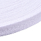 Cotton Twill Tape Ribbons, Herringbone Ribbons, for Sewing Craft, White, 3/8 inch(10mm), about 50yard/roll(45.72m/roll)