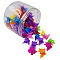 Kids Hair Accessories, Plastic Claw Hair Clips, Butterfly, Mixed Color, 16~18x18~19x19~21mm, 50pcs/box