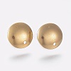 Ion Plating(IP) 304 Stainless Steel Stud Earring Findings STAS-K184-03-01G-1