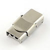 Tarnish Resistant Smooth Surface 201 Stainless Steel Watch Band Clasps STAS-R063-86-2