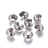 Tarnish Resistant 304 Stainless Steel Crimp Beads Covers STAS-P239-34P-02-1