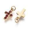316 Surgical Stainless Steel Tiny Cross Charms STAS-F256-023C-G-3