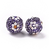 Polymer Clay Rhinestone Beads RB-L029-03C-3