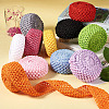 2 Rolls 2 Sizes Polyester Elastic Ribbon EW-TA0001-02E-9