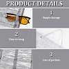 2Pcs 2 Styles Non-Woven Felt Fabrics Jewelry Rolls for Glasses AJEW-FG0003-85-4