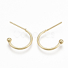 Brass Stud Earrings KK-S348-375-1