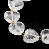 Natural Quartz Crystal Beads Strands G-B044-B15-01-4