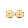 Ion Plating(IP) 304 Stainless Steel Charms STAS-N097-091LG-NR-1