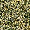 Opaque Picasso Cylinder Glass Beads SEED-Q039-06A-22-3
