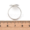 Adjustable Brass Ring Components KK-Q573-004P-4
