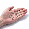 Heart Alloy Charms ZIRC-R007-043A-02-5