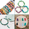 360g 18 Colors Freshwater Shell & Gemstone Chip Bead Sets G-CW0001-01-18