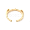 Brass Open Cuff Ring Settings KK-G518-06G-01-3