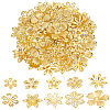 200Pcs 10 Style Iron Bead Caps IFIN-PH0005-15G-1