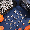 PandaHall Elite 80Pcs 10 Style Halloween Tibetan Style Alloy Beads FIND-PH0006-39-4