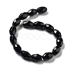 Natural Black Onyx(Dyed & Heated) Beads Strands G-P520-C06-01-3